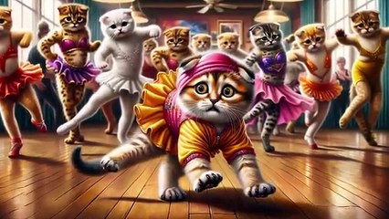 GINGER CAT  DANCING KITTEN #catmemes #cat #funny #fyp