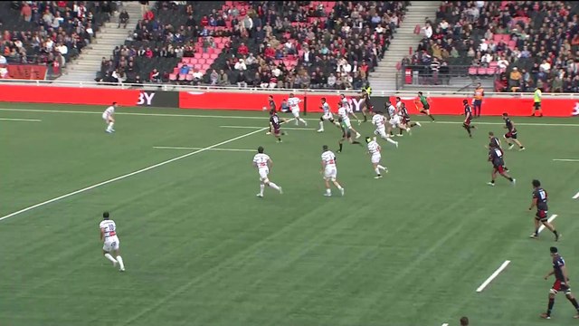 TOP 14 - Essai de Baptiste COUILLOUD (LOU) - LOU Rugby - Castres Olympique