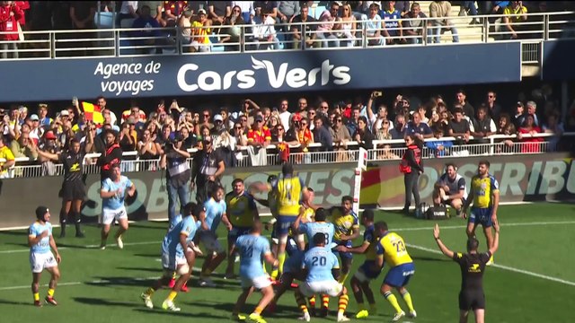 TOP 14 - Essai de Victor MONTGAILLARD (USAP) - USA Perpignan - ASM Clermont