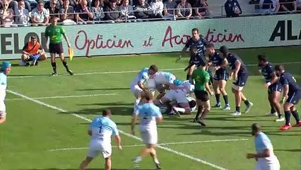 TOP 14 - Essai de Sireli MAQALA (AB) - Aviron Bayonnais - Montpellier Hérault Rugby
