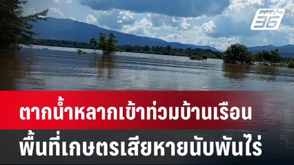 ตากน้ำหลากเข้าท่วมบ้านเรือน พื้นที่เกษตรเสียหายนับพันไร่| เที่ยงทันข่าว | 29 ก.ย. 67