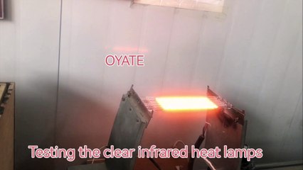 Testing the 450mm 1000w 2000w near infrared heating tube