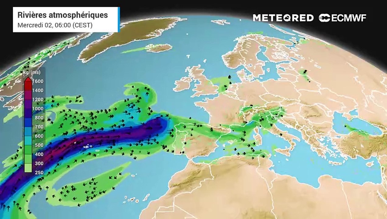 Rivières atmosphériques en France