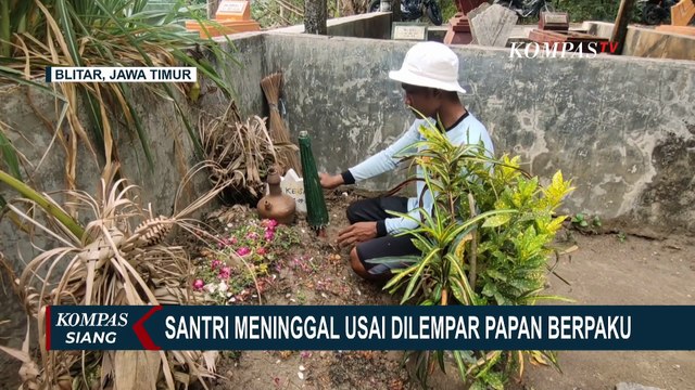 Santri di Blitar Meninggal Usai Dilempar Papan Berpaku