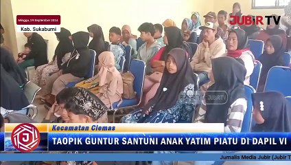 Taopik Guntur Bayar Nazar, Santuni Anak Yatim Hingga Seribu Orang di Dapil VI Sukabumi