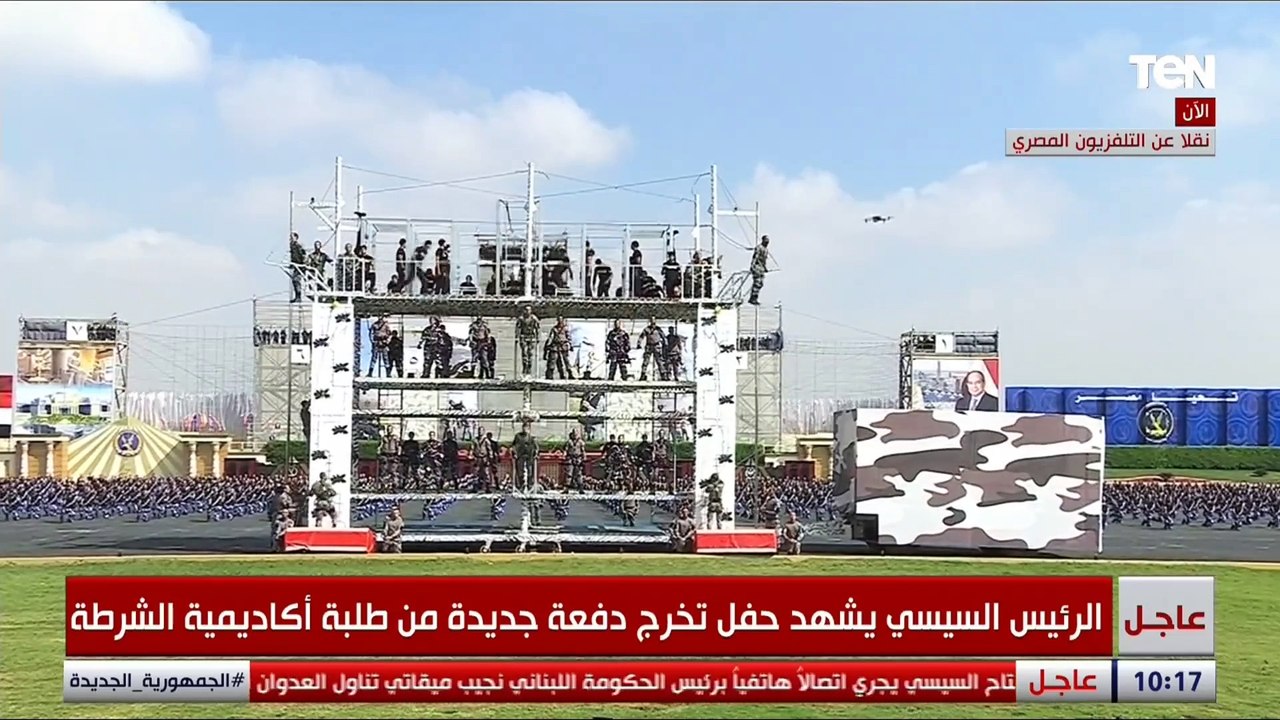 في مشاهد تحبس الأنفاس..  وحوش أكاديمية الشرطة من الطلبة والطالبات ينفذون محاكاة لمهارات الإخلاء