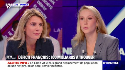 Marion Maréchal: "Il y a des choix plus courageux à faire que d'augmenter les impôts"