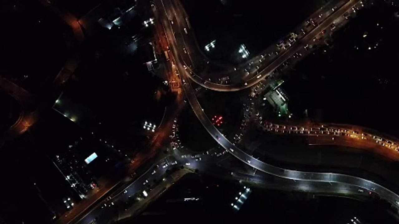 aerial-view-of-city-traffic-at-night