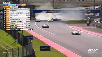 ELMS 2024 4H Mugello Race Schiavoni Huge Crash