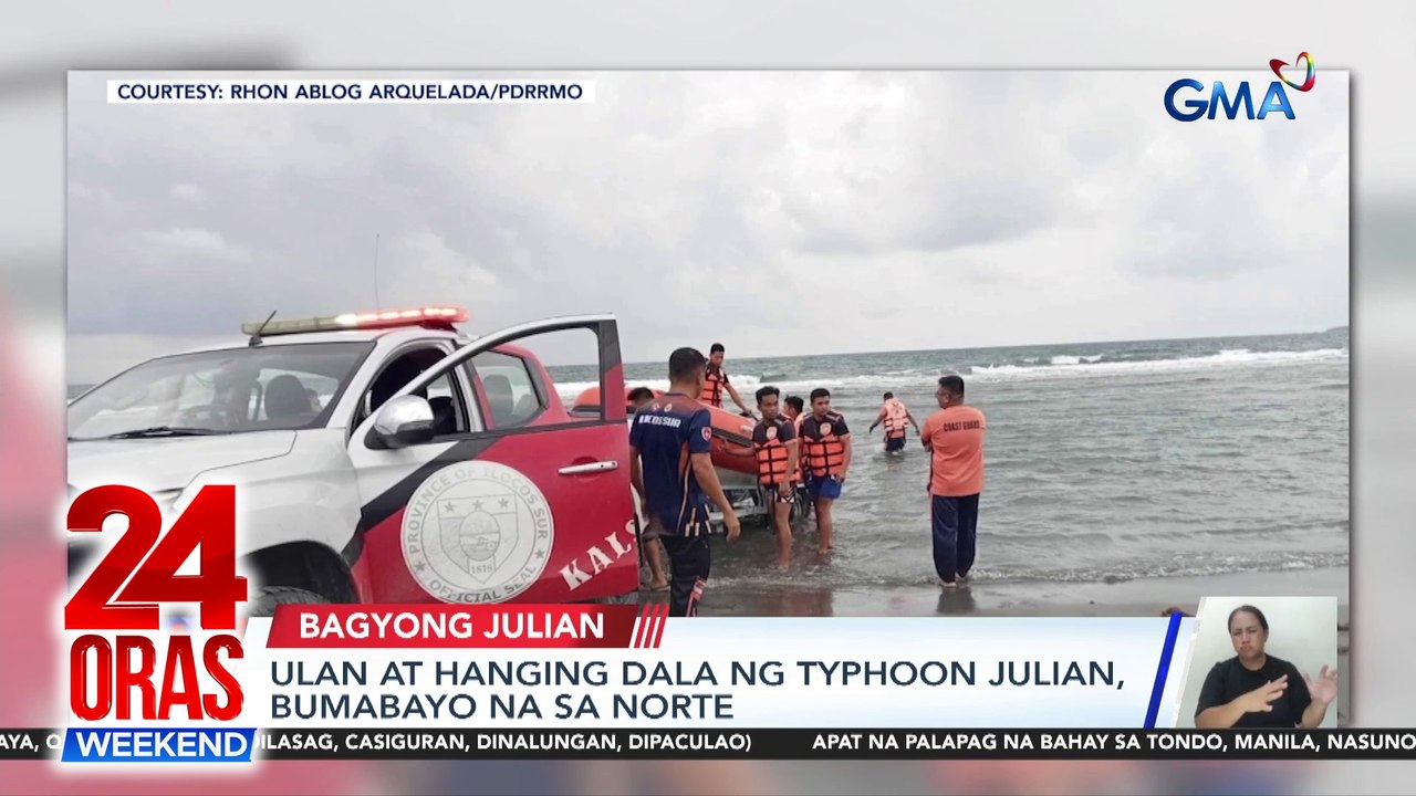 Ulan at hanging dala ng Typhoon Julian, bumabayo na sa norte | 24 Oras Weekend