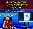 Live press conference minster of information punjab Uzma bukharii CM kpk Ali Ameen want fight