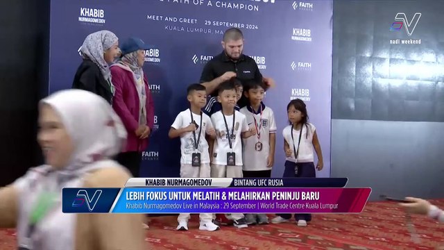 Khabib Normagomedov ucap selamat maju jaya buat Jojo Ghazali