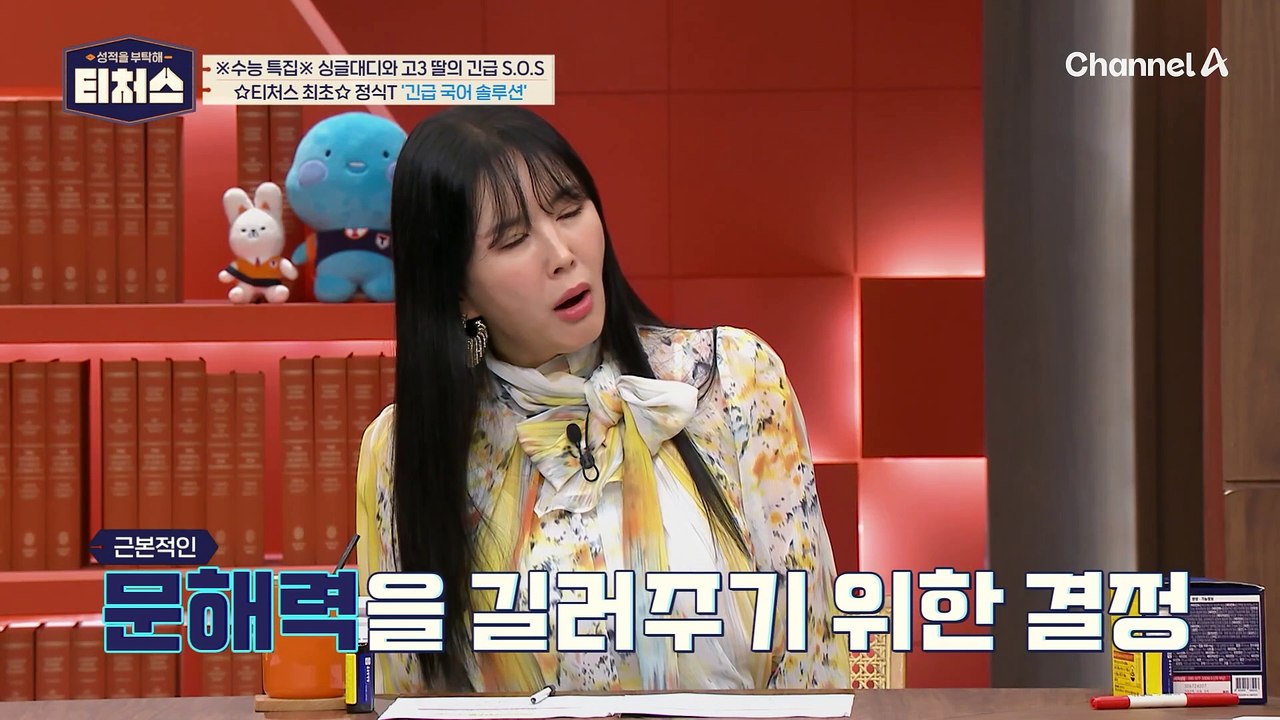 솔루선 단기력 문해력 상승을 위한 영어&국어 동시 솔루션! 국어 선생님이된 정식T?!