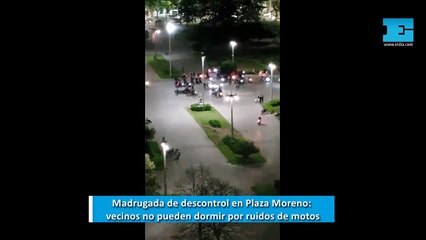 Descontrol en Plaza Moreno: picadas y explosiones de motos que no dejan "pegar un ojo" a los vecinos