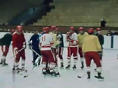 О тренировках советской сборной по хоккею перед матчами с канадцами. 29.09.1974