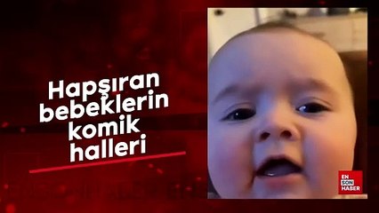 Hapşıran bebeklerin komik halleri