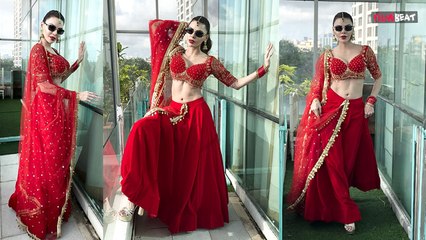 Sherlyn Chopra ने दुल्हन का लाल जोड़ा पहन कर अजनबियों के साथ किया Dance, Viral हुआ Video!
