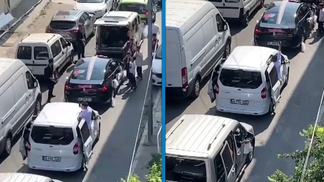 İstanbul'da düğün konvoyundaki magandalar havaya ateş açtı