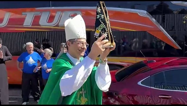 Imagem de Nossa Senhora Aparecida chega a Cascavel; Recepção é calorosa!