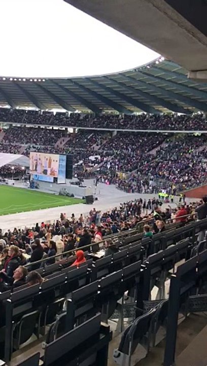La messe célébrée au stade Roi-Baudouin de Bruxelles