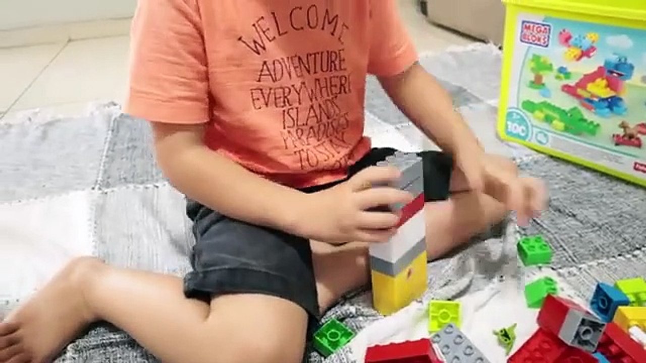 Rafael virou Lego e não deixa o irmão brincar