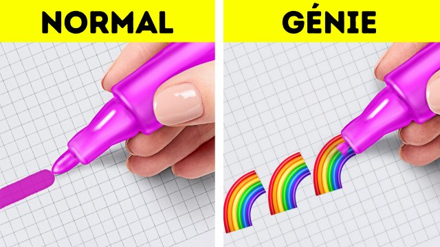 IDÉES D'ART SIMPLES ET ASTUCES DE DESSIN PARFAITES POUR DÉBUTANTS ! ✨