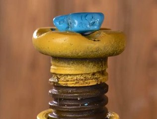 Beautiful stone ring created out of a coin!