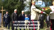 Los presidentes de Alemania e Italia asisten al 80 aniversario de la masacre de Marzabotto
