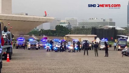 Jelang Perayaan HUT ke-79, Alutsista TNI Berjejer di Kawasan Monas