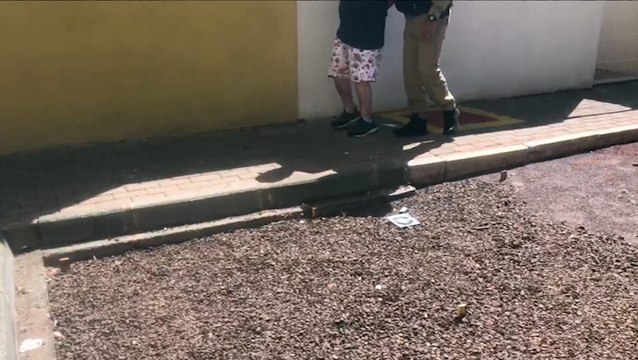 Mulher pede ajuda no Centro após ter sido agredida pelo companheiro