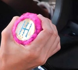 Add some Barbie vibes to your car with these pink details!