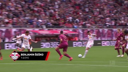 Šeško brace guides Leipzig second in the Bundesliga