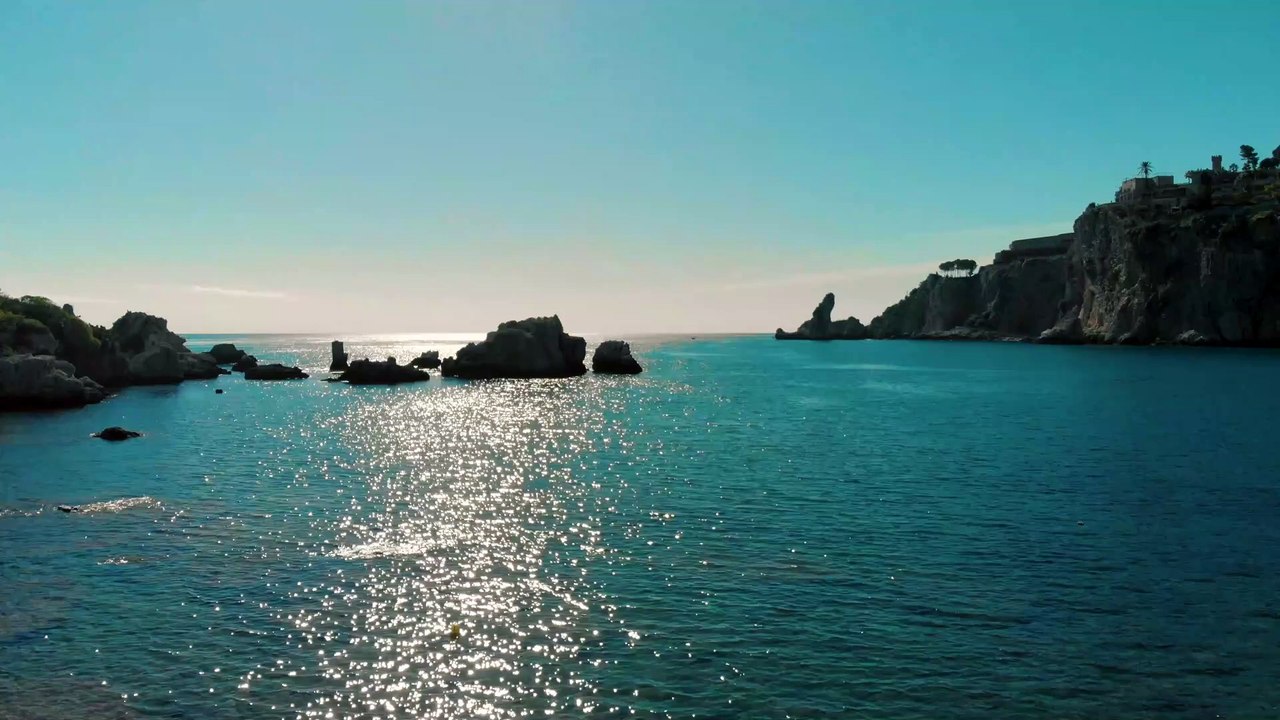 Beach view with mountains