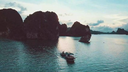 Beach view with boats