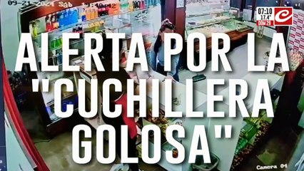 Alerta por la "cuchillera golosa": pidió una torta negra y se llevó la recaudación