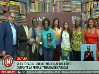 Caracas | Entregan XII Premio Nacional del Libro que honra el trabajo intelectual