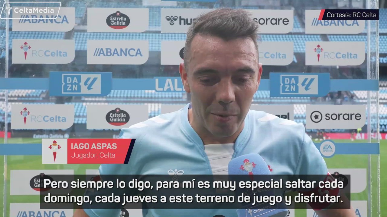Aspas y sus 500 partidos en el Celta: "Ojalá haya Iago para rato"