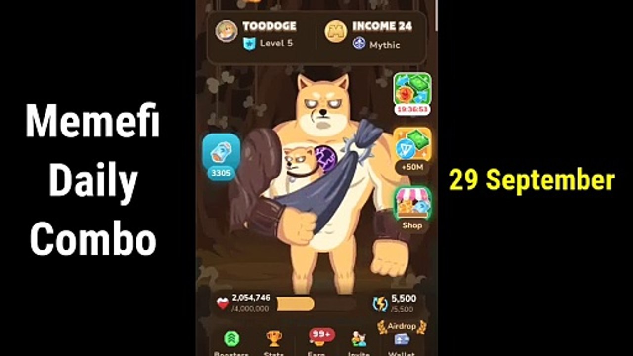 memeFi Daily Combo 29 September _ memeFi Secret Code Today 29 September