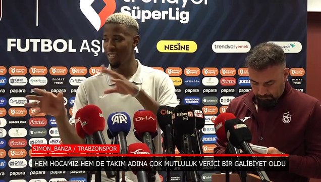 Simon Banza: Hepimiz adına mutluluk verici bir galibiyet oldu