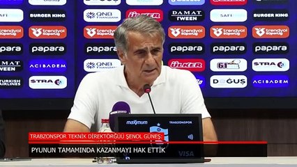 Şenol Güneş: Geçmişe göre iyiyiz ancak mesafemiz çok