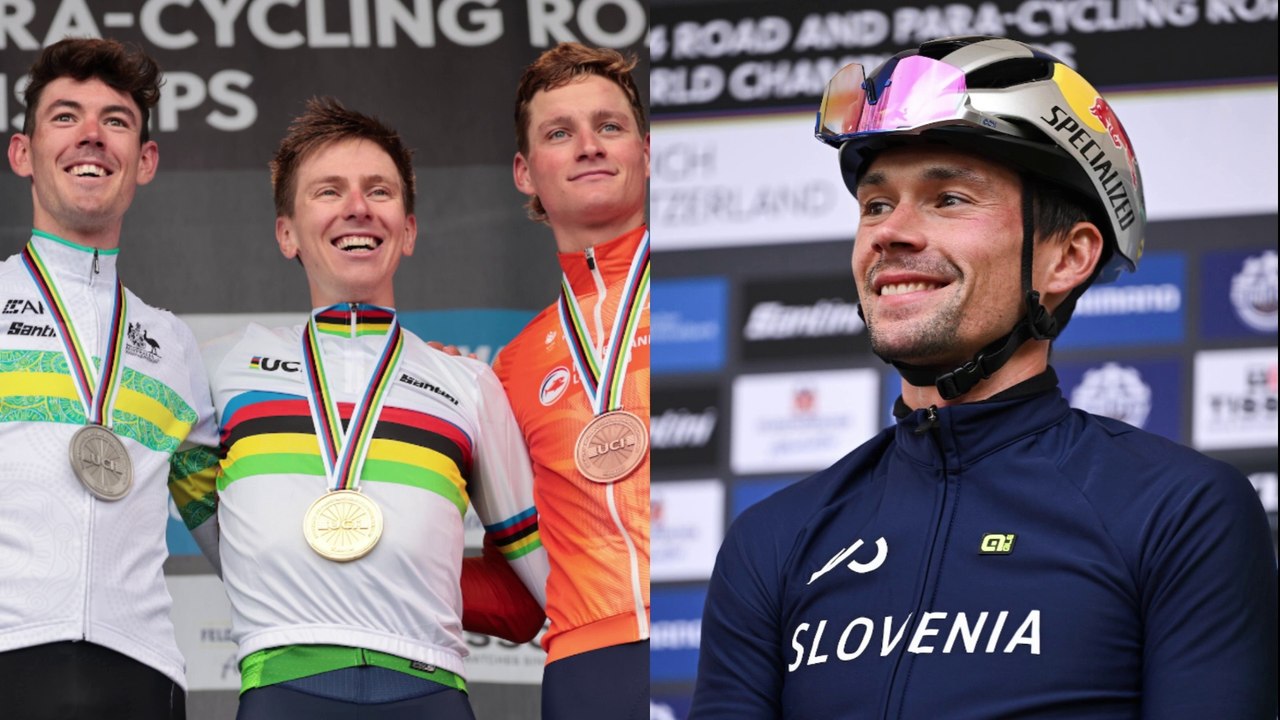Cycling - UCI World Championships Zurich 2024 - Primoz Roglic : "Proud to be part of Tadej Pogacar's win today"