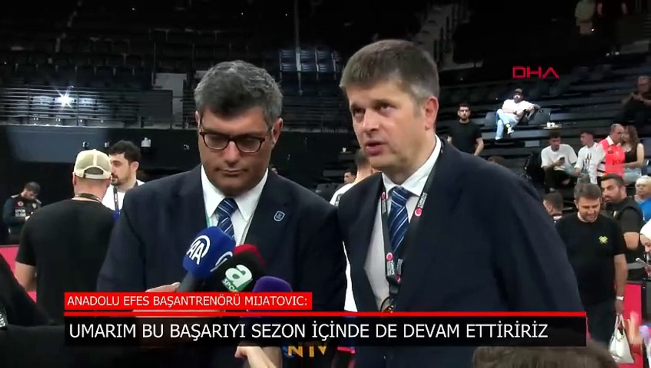 Anadolu Efes Başantrenörü Mijatovic: Umarım bu...