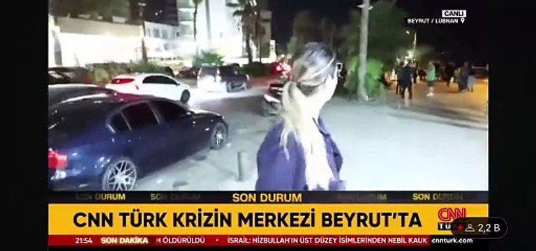CNN Türk ekibine Beyrut'ta canlı yayında müdahale