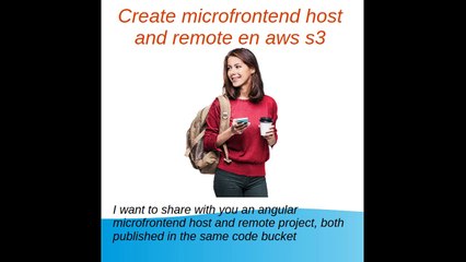 angular microfrontend host and remote project, both published in the same code bucket