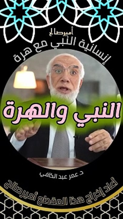 إنسانية النبي صلى الله عليه وسلم مع هرة - د. عمر عبد الكافي