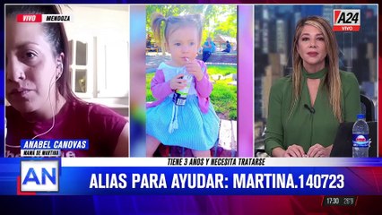 MARTINA DE TRES AÑOS TIENE UN TUMOR EN EL CEREBRO Y NECESITA AYUDA PARA VIAJAR A BARCELONA