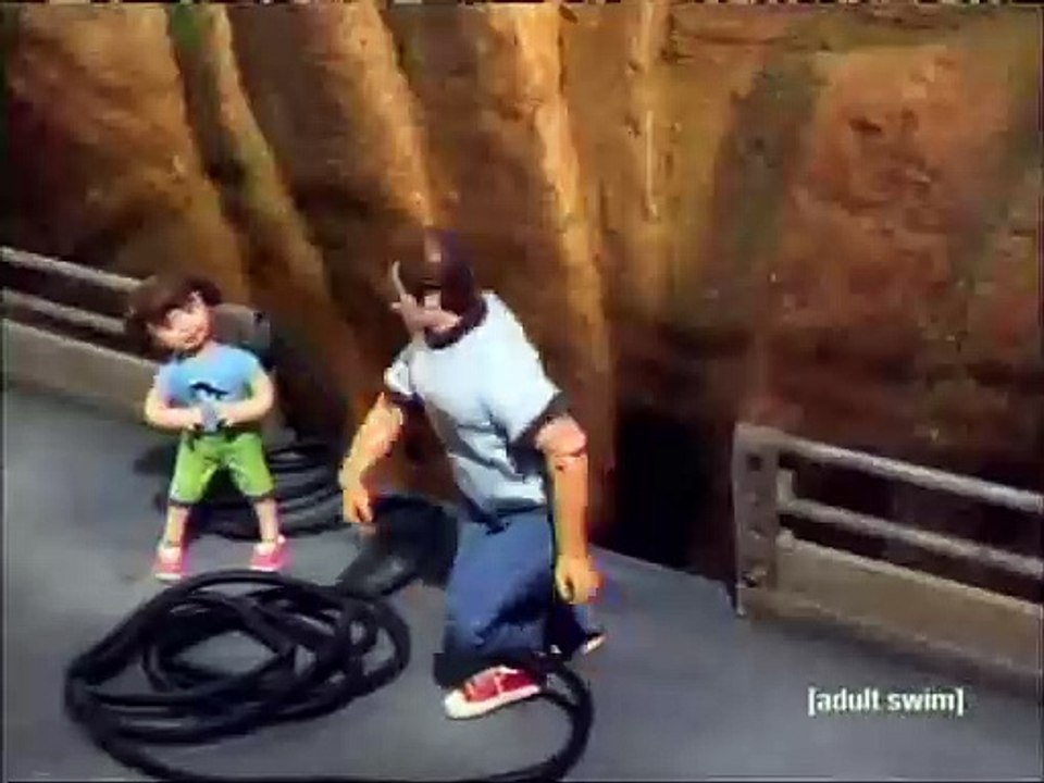 Robot Chicken_Alligator eats Bungee-Jumper