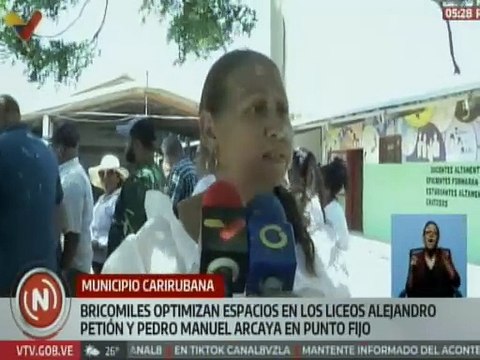 Bricomiles recupera infraestructuras de las instituciones educativas en el estado Falcón