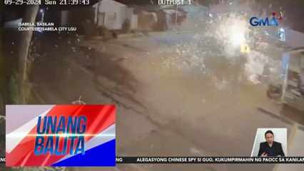 Checkpoint ng pulisya, hinagisan ng pampasabog; 1 pulis, sugatan | Unang Balita