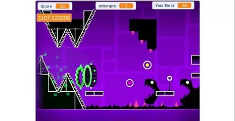 I played Geometry Dash